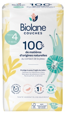 Biolane Couches Écologiques Taille 4 - X44