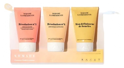 Madame la Présidente Trousse Nomade Routine Cheveux Frisés à Crépus 