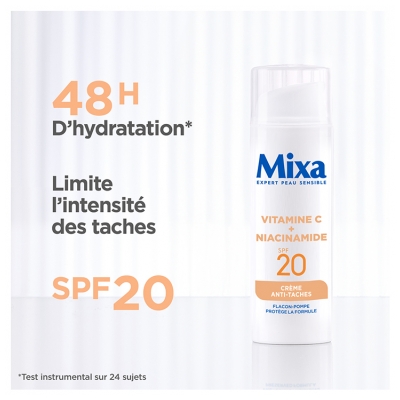 Mixa Crème Anti-Taches à la Vitamine C + Niacinamide SPF20 50 ml