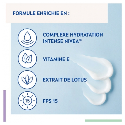 Nivea Soin de Jour Fraîcheur Hydratation 24h Pour les Peaux Normales SPF15 50 ml