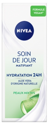 Nivea Soin de Jour Matifiant Hydratation 24h à l'Aloe Vera Pour les Peaux Mixtes 50 ml