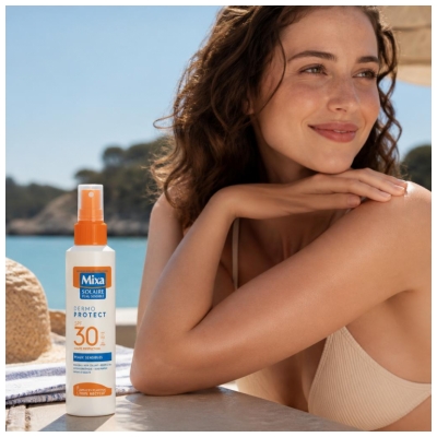 Mixa Dermo Protect Spray Solaire Peaux Sensibles SPF30 Sans Parfum 175 ml