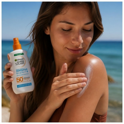 Garnier Ambre Solaire Sensitive Expert+ Spray Solaire Hypoallergénique SPF50+ 150 ml