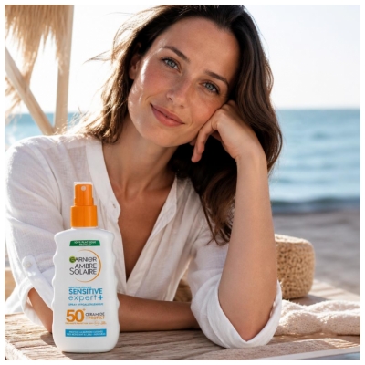 Garnier Ambre Solaire Sensitive Expert+ Spray Solaire Hypoallergénique SPF50+ 150 ml