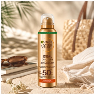Garnier Ambre Solaire Ideal Bronze Brume Protectrice Visage & Corps SPF50+ 150 ml