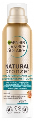 Garnier Ambre Solaire Natural Bronzer Brume Corps Autobronzante 150 ml - Teinte : Foncé