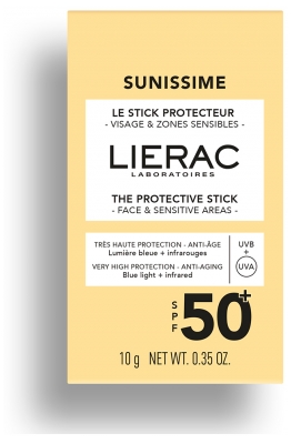 Lierac Sunissime Le Stick Protecteur Visage et Zones Sensibles Anti-Âge SPF50+ 10 g