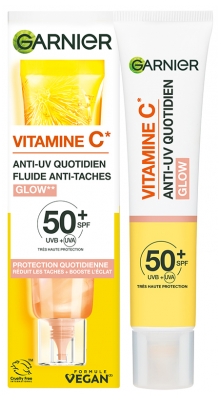 Garnier SkinActive Fluide Anti-Taches Anti-UV Vitamine C Glow SPF50+ 40 ml