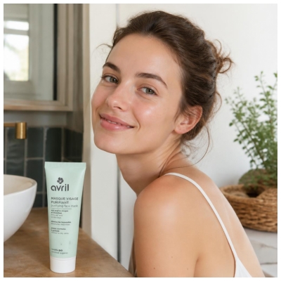 Avril Masque Visage Purifiant Aux Argiles Bio 50 ml