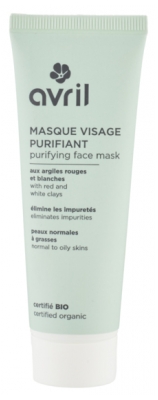 Avril Masque Visage Purifiant Aux Argiles Bio 50 ml