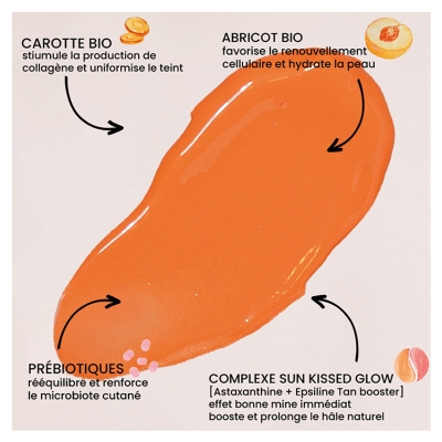 Pulpe de Vie Bonne Mine Soin Hydratant 2en1 à l'Abricot Bio 40 ml