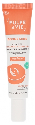 Pulpe de Vie Bonne Mine Soin Hydratant 2en1 à l'Abricot Bio 40 ml