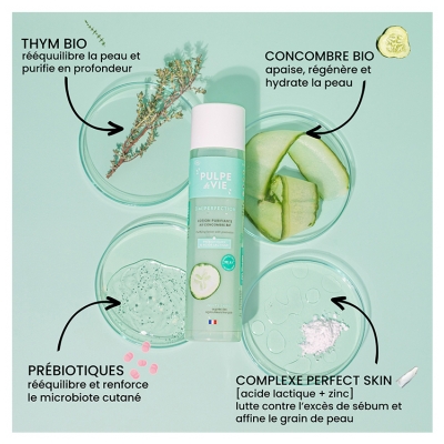 Pulpe de Vie Lotion Concombre Purifiante Bio 150 ml
