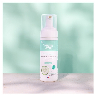 Pulpe de Vie Mousse Nettoyante au Concombre Purifiante Bio 125 ml