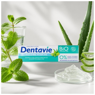 Dentavie Dentifrice Haleine Fraîche Biologique 75 ML