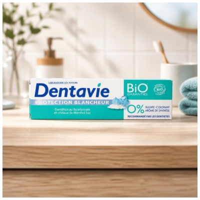 Dentavie Dentifrice Protection Blancheur Biologique 75 ML