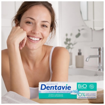 Dentavie Dentifrice Protection Blancheur Biologique 75 ML