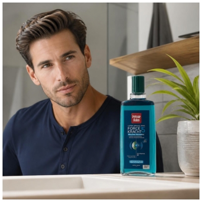 Pétrole Hahn Lotion Tonique Force 5 Protection Cheveux Blancs ou Gris 300 ml