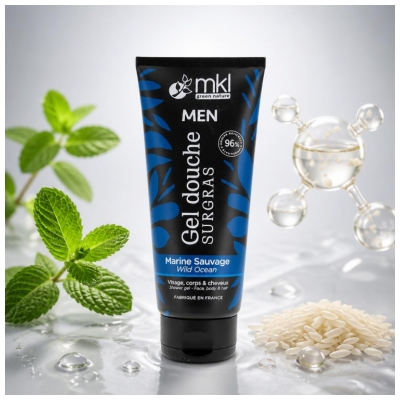 MKL Green Nature Men Gel Douche Surgras à la Marine Sauvage 200 ML