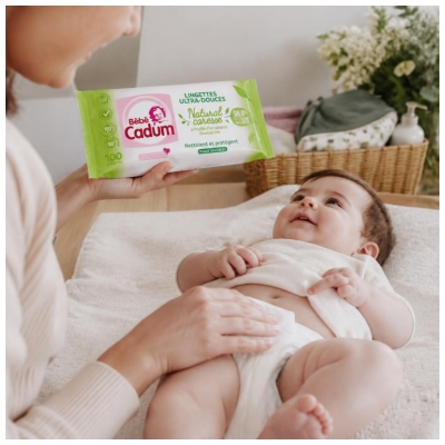 Bébé Cadum Lingettes Ultra Douces Peaux Sensibles 100 Unités