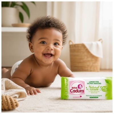 Bébé Cadum Lingettes Ultra Douces Peaux Sensibles 100 Unités
