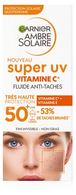 Garnier Ambre Solaire Super UV Vitamine C Fluide Anti Taches SPF 50 + 40 ML