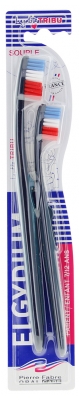 Elgydium La Petite Tribu 2 Brosses à Dents Souples Adulte et Enfant