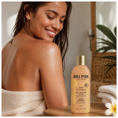 Hei Poa Soins Corps Trésor de Polynésie Huile Nacrée 250 ML