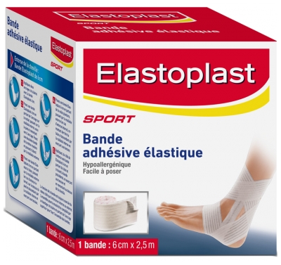 Elastoplast Bande Adhésive Élastique 6 cm X 2.5 m