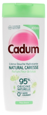 Cadum Natural Caresse Crème de Douche Hydratante à la Fleur de Lotus 400 ML