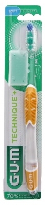 Gum Brosse à Dents Technique®+ Souple Normale - Couleur : Jaune
