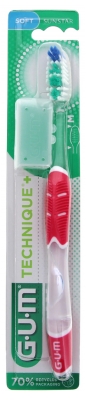 Gum Brosse à Dents Technique®+ Souple Normale - Couleur : Rose