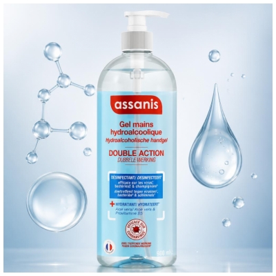 Assanis Family Gel Antibacterien Mains 980 ml