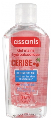 Assanis Limited Gel Antibactérien Vanille-Coco 80 ml - Senteur : Cerise