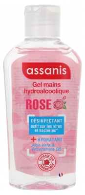 Assanis Limited Gel Antibactérien Vanille-Coco 80 ml - Senteur : Rose