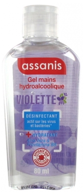 Assanis Limited Gel Antibactérien Vanille-Coco 80 ml - Senteur : Violette