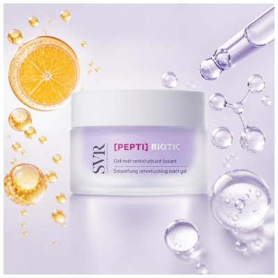 SVR Biotic Pepti Gel Mat Retexturisant Lissant et Rechargeable 50 Ml