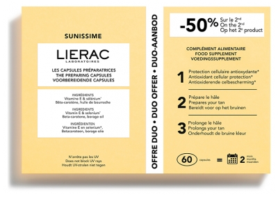 Lierac Sunissime Duo Les Capsules Préparatrices - 2 x 30 Caps