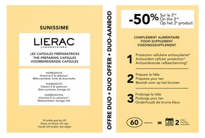 Lierac Sunissime Duo Les Capsules Préparatrices - 2 x 30 Caps