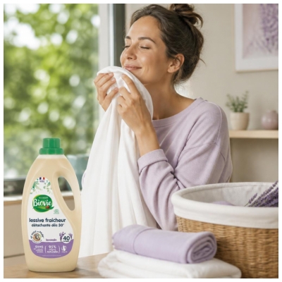 Biovie Lessive Fraicheur Détachante 30 °C 2 Litres