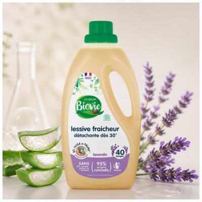 Biovie Lessive Fraicheur Détachante 30 °C 2 Litres