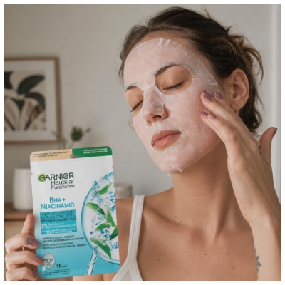 Garnier PureActive BHA + Niacinamid Masque Tissu Anti Imperfections 23 ML