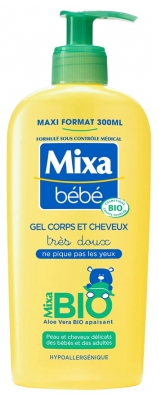 Mixa Bébé Gel 2 en 1 Corps et Cheveux Bio 300 ml