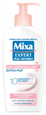 Mixa Lait Démaquillant Extra-Pur Peaux Sensibles et Sèches 200 ml