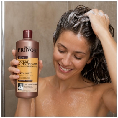 Franck Provost Expert Nutrition + Shampoing pour Cheveux Très Secs et Épais 500 ML