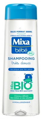 Mixa Bébé Shampooing à l'Aloe Vera Très Doux Hypoallergénique Bio 300 ml