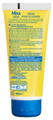 Mixa Bébé Crème pour le Change Sans Parfum 100 ml