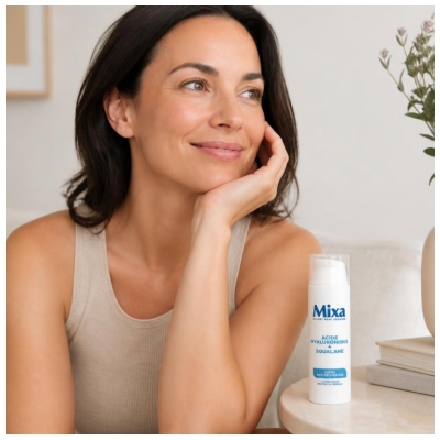 Mixa Crème Anti-Sécheresse à l'Acide Hyaluronique et au Squalane Peaux Déshydratées et Sensibles 50 ml