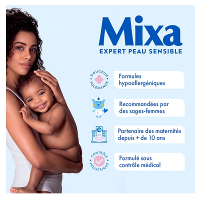 Mixa Bébé Lingettes Apaisantes Physiologiques Multi-Usage 48 Lingettes