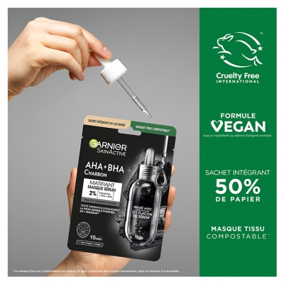 Garnier SkinActive Masque au Sérum Matifiant 28 ML